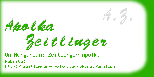 apolka zeitlinger business card
